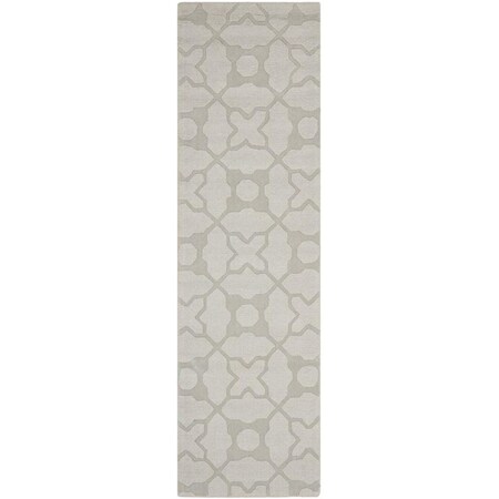 Safavieh Impressions Hand Loomed Runner RugSilver 2 ft.-3 in. x 8 ft. IM820A-28
